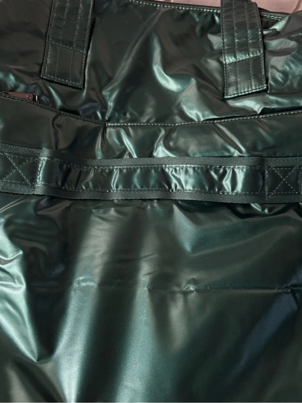 lug Quilted Metallic Emerald Green Backpack